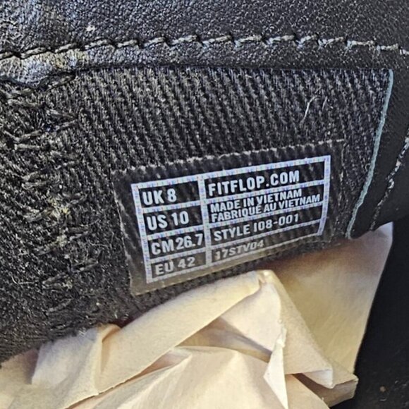 Fitflop Womens Houndstooth Print Superskate Slip On Tassel Mules, Comfort, Sz 10 - Picture 10 of 11